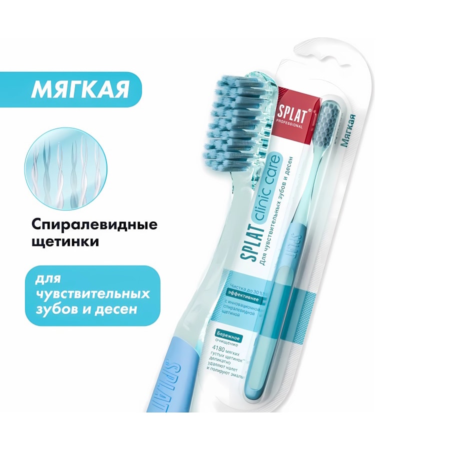 SPLAT Clinic Care зубная щетка мягкая 1 шт.
